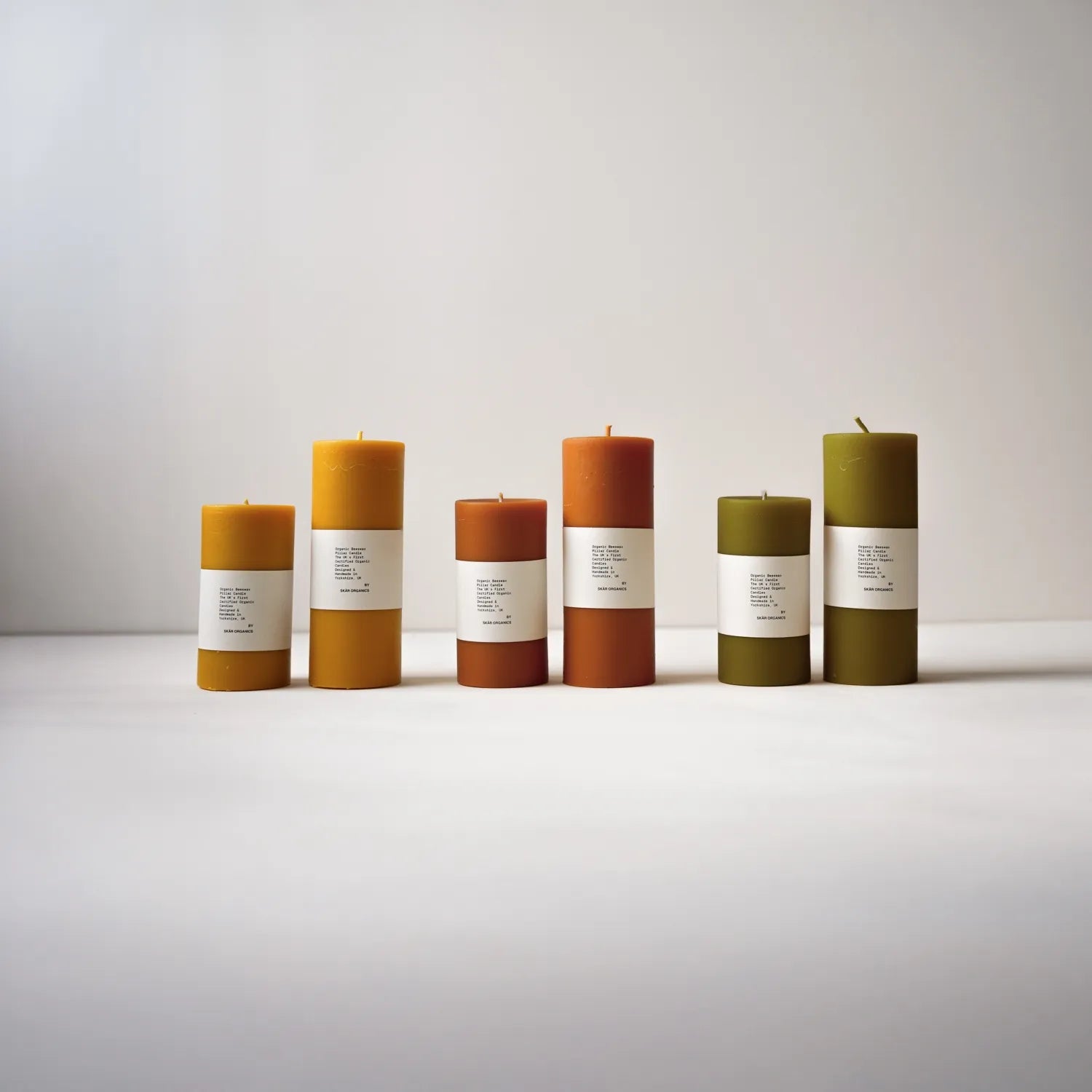 Organic Beeswax Pillar Candle