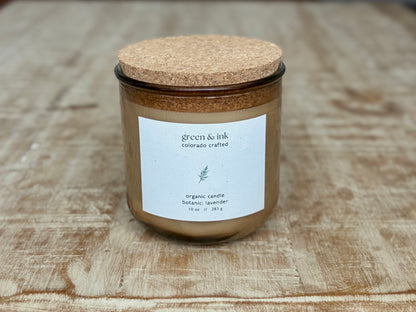 Recycled Glass Organic Candle