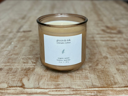Recycled Glass Organic Candle