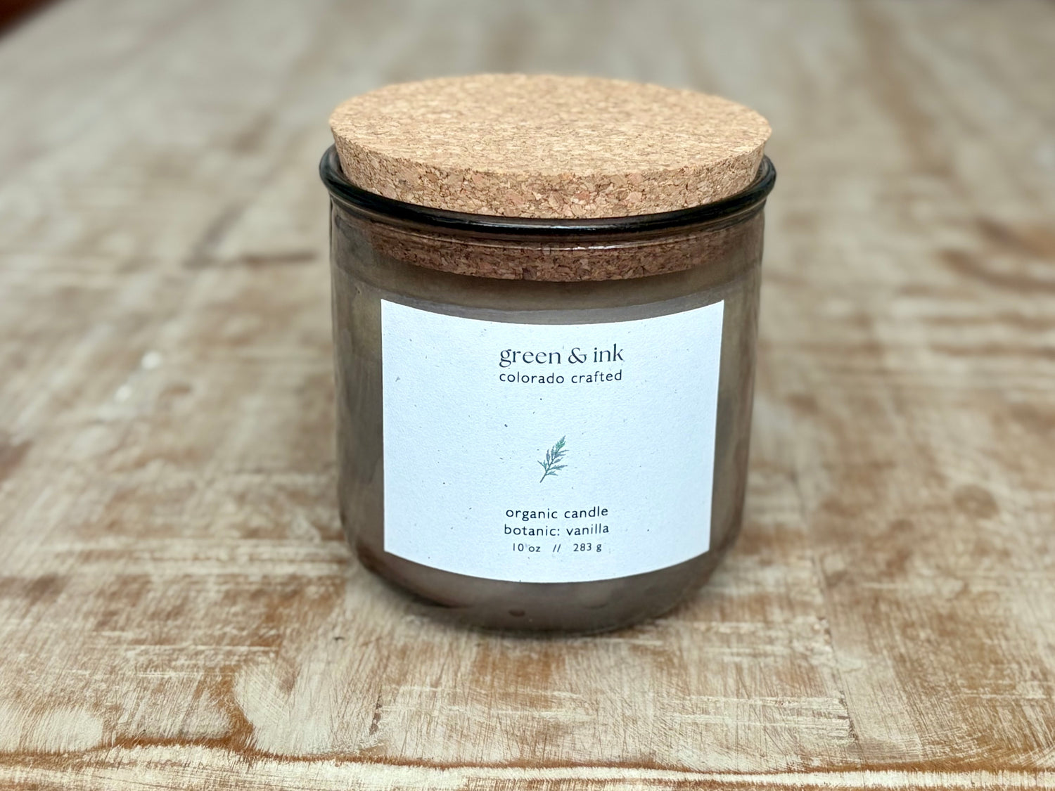 Recycled Glass Organic Candle