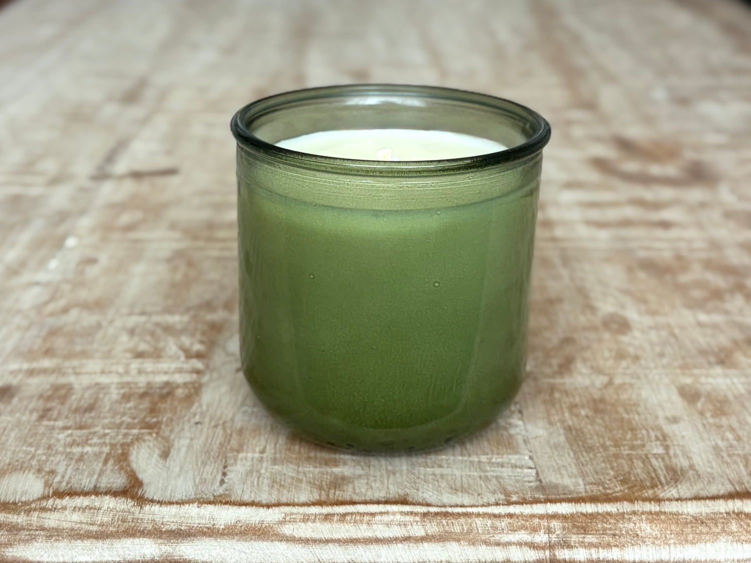 Recycled Glass Organic Candle