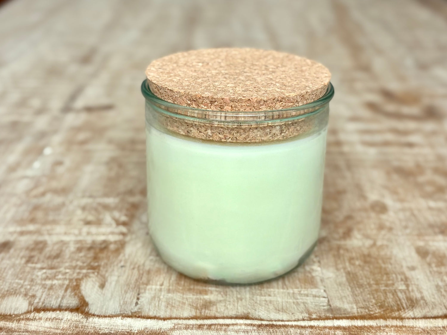 Recycled Glass Organic Candle