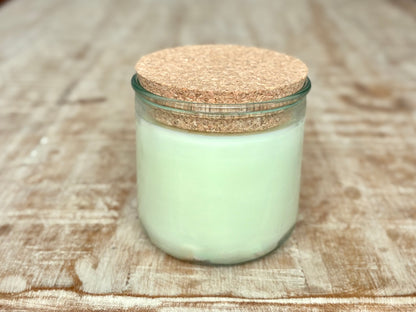 Recycled Glass Organic Candle