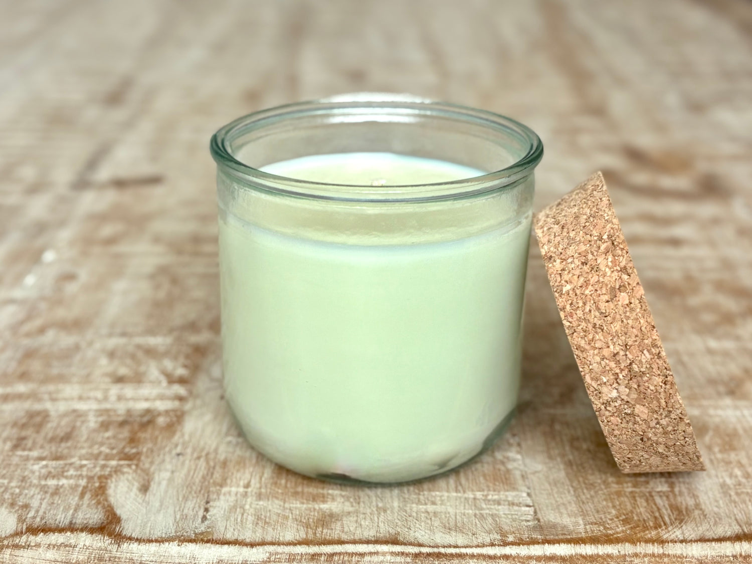 Recycled Glass Organic Candle