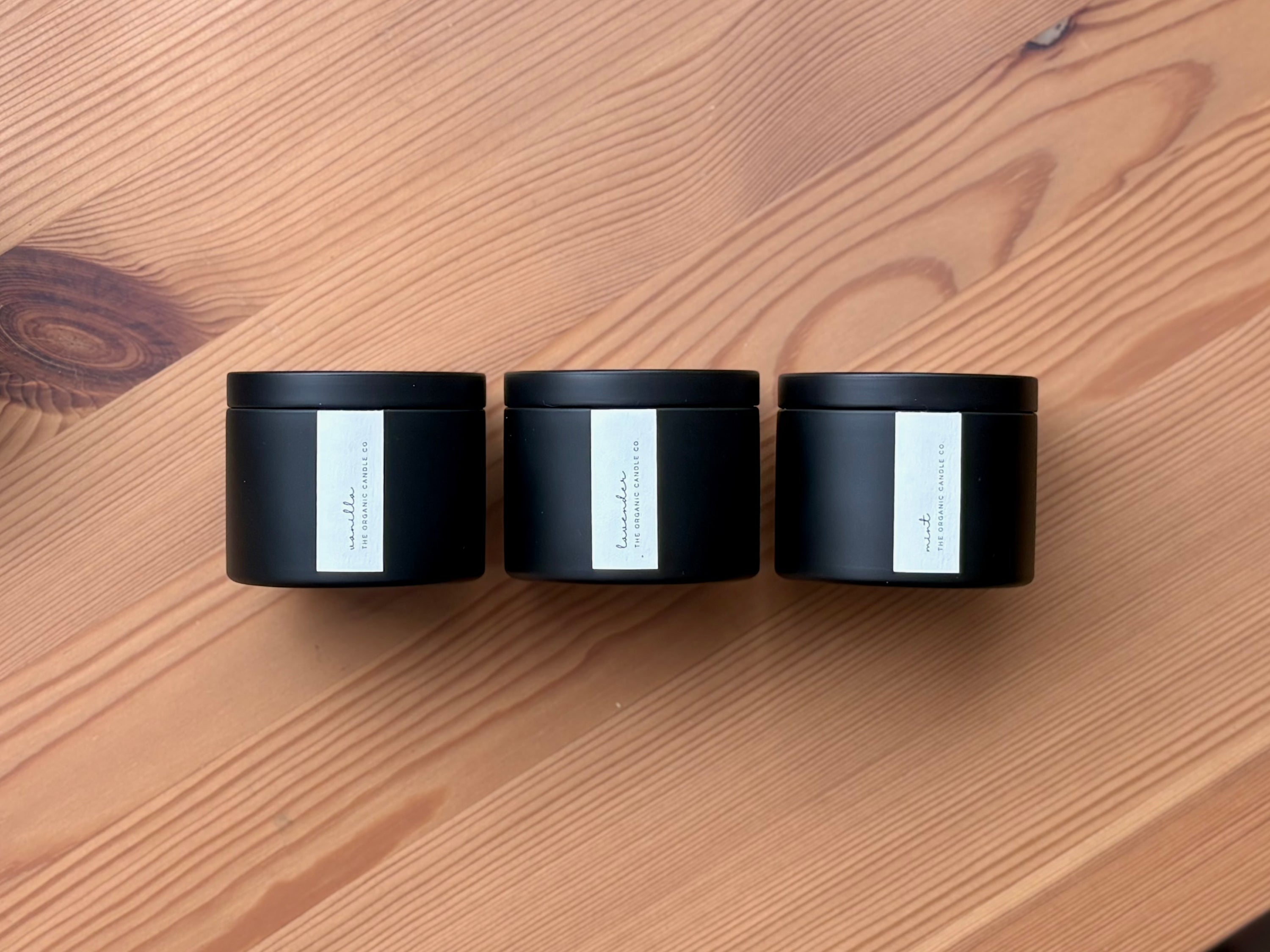 Traveler Organic Candle Trio