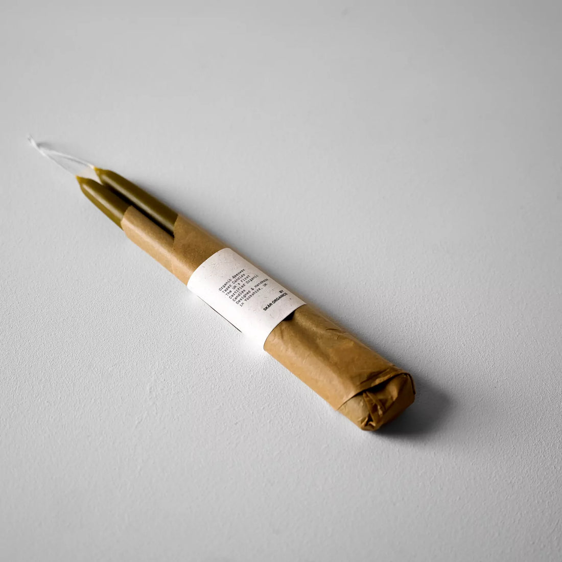 Organic Beeswax Hand Dipped Candles (Green Tea)