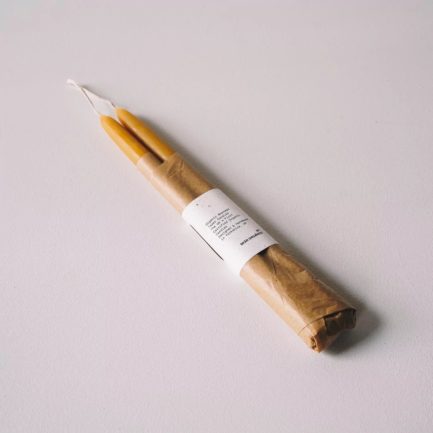 Organic Beeswax Hand Dipped Candles (Natural)